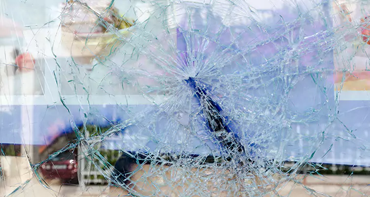 Cracked Glass Balcony Door Repair in Golden Gate, FL